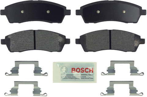 Bosch BE757H Blue Disc Brake Pad Set with Hardware for Select Ford Excursion and F-250/F-350 Super Duty Vehicles - REAR