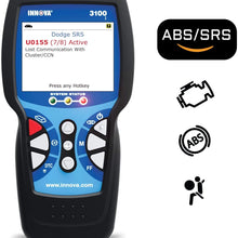 Innova 3100j OBD2 Scanner / Car Code Reader with ABS, SRS, and Service Light Reset