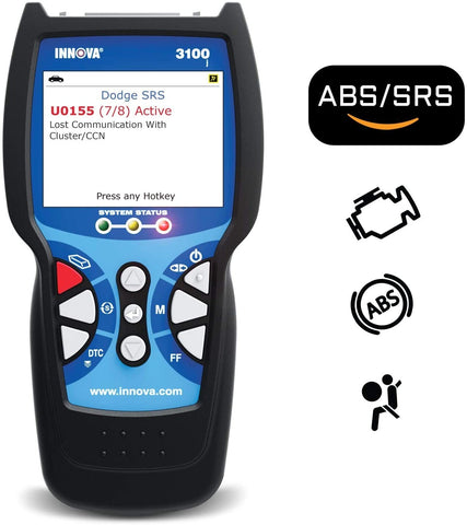 Innova 3100j OBD2 Scanner / Car Code Reader with ABS, SRS, and Service Light Reset