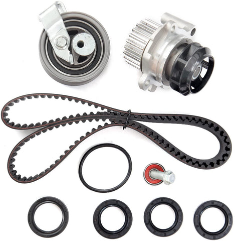 ECCPP TBK306AWPT Fits 01-06 Audi A4 Quattro Volkswagen Passat 1.8 Turbo DOHC AWM, AMB Timing Belt Kit Water Pump