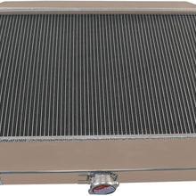 OzCoolingParts 4 Row Core All Aluminum Radiator for 1961-1964 62 63 Ford F100 F250 F350 Pickup Truck V8 Engine
