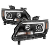 Spyder 5085283 Black Led Dry Bar Projector Headlights For 2015-2019 Chevy Colorado