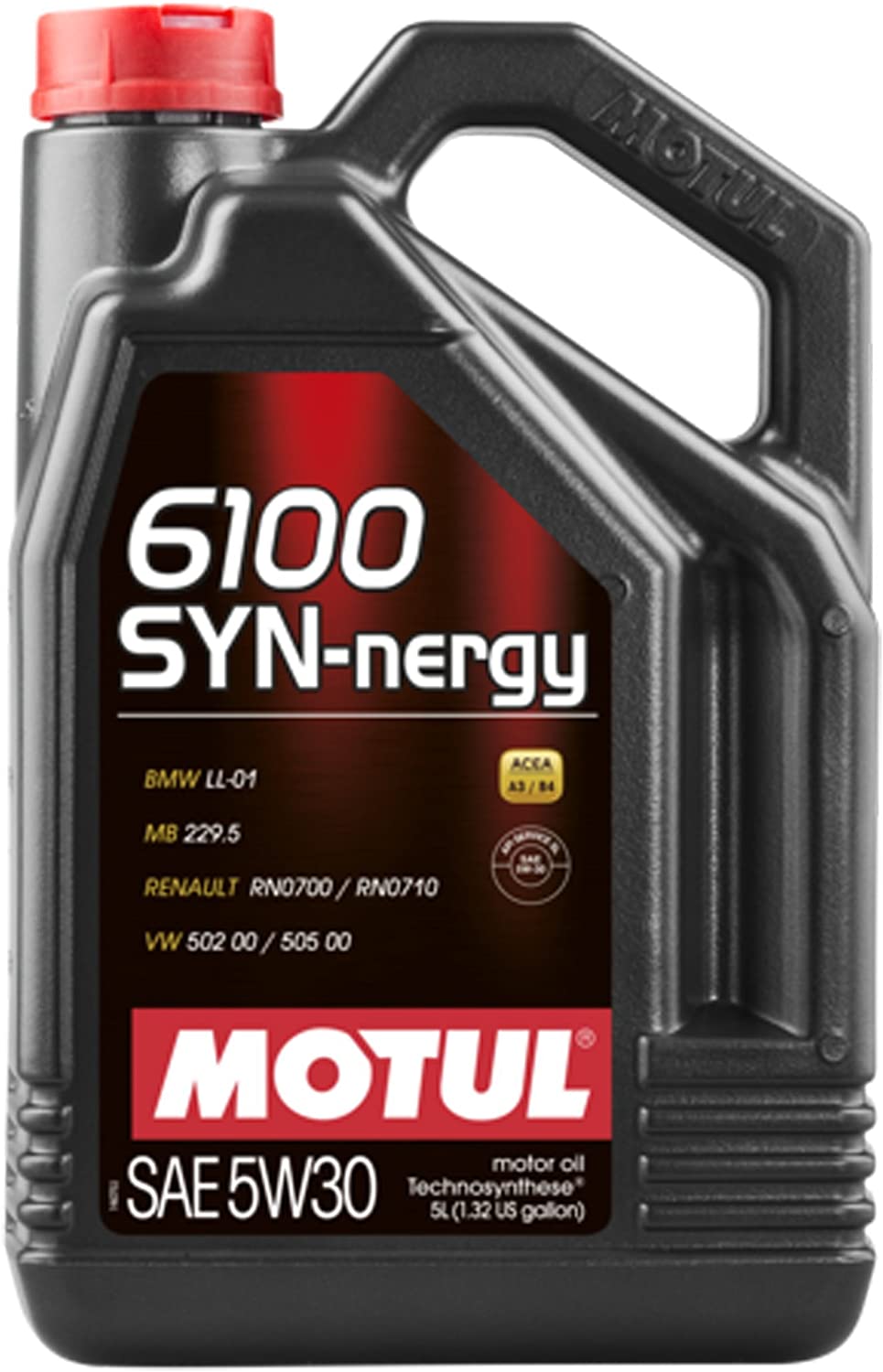 Motul 107972 6100 SYN-nergy 5W-30 Technosynthese Motor Oil, 5 Liter, 128. Fluid_Ounces