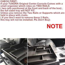 EDBETOS Center Console Tray Organizer Glove Box Fits for 2014-2019 2020 Toyota Tundra, Armrest Secondary Storage Box Tundra Accessories