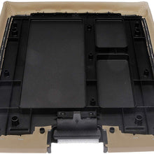 VeCarTech Center Console Lid Kit with Latch Replacement for 2007-2013 Chevy Tahoe/Avalanche/2008-2014 Silverado/GMC Yukon(XL)/Sierra 1500/2500/3500 Center Console Cover Repair Kit OEM 20864151(Tan)