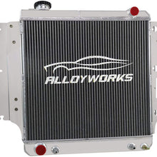 ALLOYWORKS 3 Row Core All Aluminum Radiator For 1987-2006 Jeep Wrangler YJ TJ 2.4L 2.5L 4.0L 4.2L L4 L6 Engine Cooler