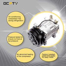 OCPTY CO 4647C Air Conditioner Compressor Compatible with Hyundai Excel Jeep Wagoneer Mazda 626 Mercury Tracer