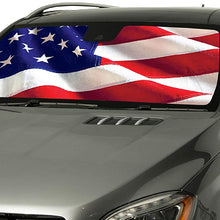 Intro-Tech NS-89-US RW&B Custom Fit American Flag Windshield Sunshade for Select Nissan Rogue Models