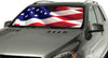 Intro-Tech NS-89-US RW&B Custom Fit American Flag Windshield Sunshade for Select Nissan Rogue Models
