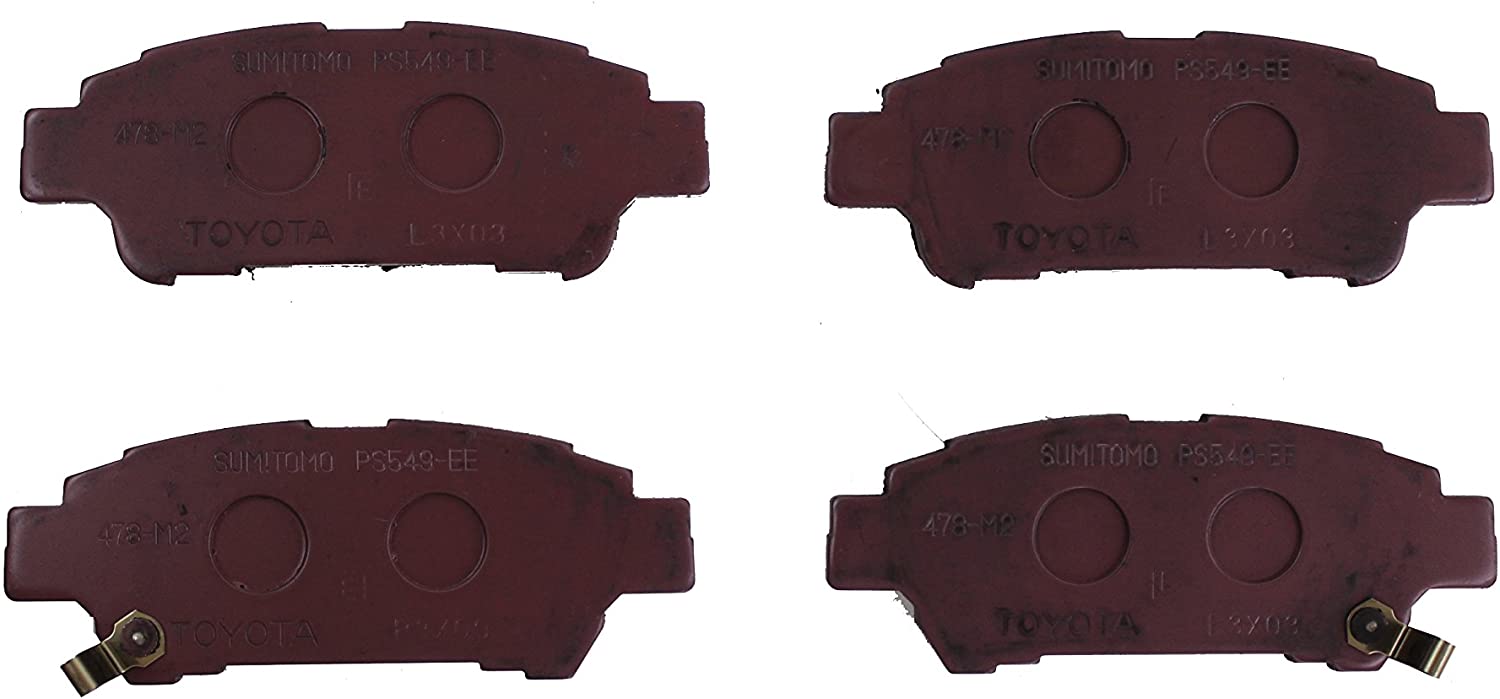 Toyota Genuine Parts 04466-28080 Rear Brake Pad Set