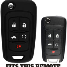 KeyGuardz Keyless Entry Remote Car Flip Key Fob Shell Cover Rubber Protective Case For Chevy Buick OHT01060512