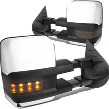 DNA Motoring TWM-028-T999-CH-SM Pair Powered Tow Mirrors [For 07-14 Chevy/GMC Silverado/Sierra Tahoe/Yukon]