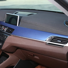 METYOUCAR Left Drive ABS Plastic Car Interior Center Console Protection Panel Cover Trim For BMW X1 F48 2016-2018 (blue)