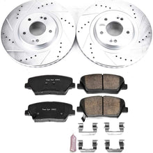 Power Stop K7064 Z23 Evolution Sport Front Brake Kit- Brake Rotor and Carbon-Fiber Ceramic Brake Pads