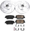 Power Stop K7064 Z23 Evolution Sport Front Brake Kit- Brake Rotor and Carbon-Fiber Ceramic Brake Pads