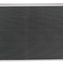 CoolingSky 3 Row Aluminum Radiator + 2X12" Fan W/Shroud &Thermostat Relay Kit for 1968-1987 Chevy Chevelle El Camino &C/K Series 10 20 30 Pickup, More Buick GM Models - 34" Overall Width