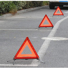 KAFEEK Reflective Warning Triangle Emergency Warning Triangle Roadside Safety Triangle Kits (Set of 3)