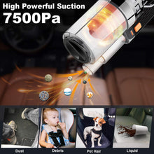 Car Vacuum, CHERYLON Portable Car Vacuum Cleaner High Power 150W/7500Pa for Car Interior Cleaning with Wet or Dry for Men/Women, 14.7 Ft Corded