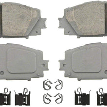 Wagner ThermoQuiet QC1184A Ceramic Disc Pad Set With Installation Hardware, Front