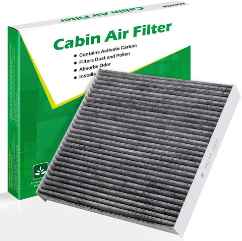 Kootek Cabin Air Filter for CF10134 Honda & Acura, Accord/Odyssey/Pilot/Ridgeline/CSX/ILX/MDX/RDX/TLX/RL//RLX/Civic/Croostour/CR-V Active Carbon Filters Bacteria Dust Pollen Gases Odors