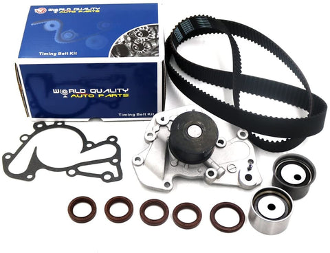 Timing Belt Water Pump Kit fits for 2001-2006 Kia Optima, Hyundai Santa Fe, 2005-2010 Kia Sportage, 2005-2009 Tucson, 2003-2008 Tiburon, 1999-2005 Hyundai Sonata 2.7L V6 24V G6BA
