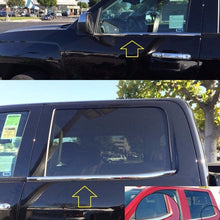Sizver Polished Stainless Steel Window Sills Trims For 2014-2018 Chevy Silverado 1500 Crew 4DR GMC Sierra 1500/2500HD/3500HD
