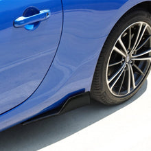iJDMTOY Left/Right Black Carbon Fiber PP Universal Rear Side Skirt Winglets Diffusers For Car