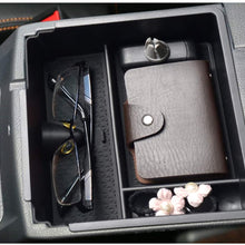 Customized for 2019 2020 Ford Ranger Car Center Console Armrest Box Glove Secondary Storage Console Organizer Insert Tray with Coin and Glass Holder