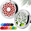 RoyAroma 2PCS 30mm Car Aromatherapy Essential Oil Diffuser, Stainless Steel Locket