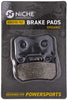 NICHE Brake Pad Set For BMW K1200LT 34117663764 34217680375 34117690169 Complete Organic