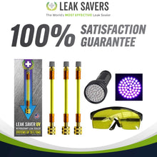 Leak Saver: Direct Inject UV - Dye Detects Large Leaks for Repair - Refrigerant Leak Sealer - For Air Conditioner and Refrigeration Systems Up to 5 Tons - USA Made
