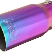 DC Sports EX-1021 Universal Chameleon Anodized Round Exhaust Tip