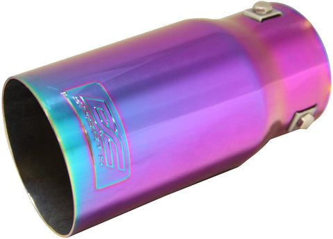 DC Sports EX-1021 Universal Chameleon Anodized Round Exhaust Tip