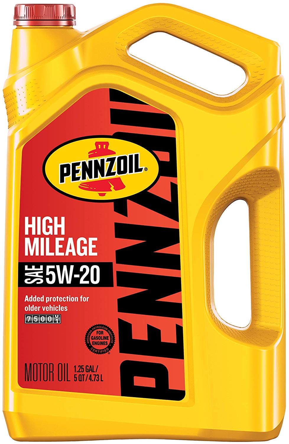 Pennzoil High Mileage Conventional 5W-20 Motor Oil for Vehicles Over 75K Miles (5-Quart, Single-Pack)