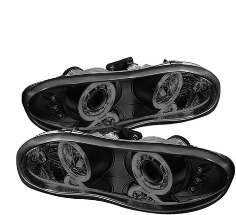 Spyder Auto 5078261 LED Halo Projector Headlights Black/Smoked