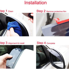 CarNeed 2 Pcs Smoked Black Mirror Rain Visor Smoke Guard, Rear View Side Mirror Rain Eyebrow, Carbon Fiber Rear View Mirror Visor Guard for Most Car, Truck and SUV