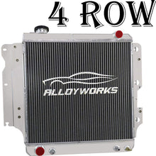 ALLOYWORKS 4 Row Core Full Aluminum Radiator For Jeep Wrangler YJ TJ 2.4L & 2.5L & 4.0L & 4.2L 1987-2006