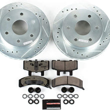 Power Stop KC1970-36 Z36 Truck & Tow Front Caliper Kit-Drilled/Slotted Brake Rotors, Carbon-Fiber Ceramic Brake Pads, Calipers