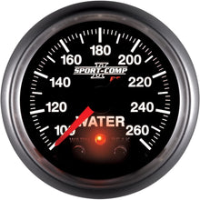 Auto Meter 3654 2-1/16" 100- 260 Degree F Full Sweep Electric Water Temperature Gauge