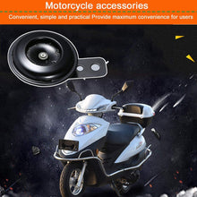 CalmTime Universal Motorcycle Electric Horn kit 12V 1.5A 105db Waterproof Round Loud Horn Speakers for Scooter Moped Dirt Bike ATV