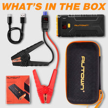 Jump Starter, AUTOWN 2000A Peak 20800mAh Car Jump Starter (Up to 8.0L Gas/6.5L Diesel Engines) with Quick Charge 3.0, QDSP 12V Auto Battery Booster Portable Power Pack with Built-in LED Light