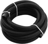 Happybuy 8AN Stainless Steel Nylon Braided Oil Fuel Line Hose 16.5FT BK AN8 Fuel Gas Line Hose + 10 PCS Aluminum Hose End Fitting Adapter Kit Fuel Line Kit (AN8 16.4Ft Black)