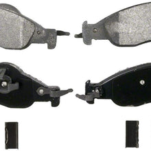 Wagner QuickStop ZX1278 Semi-Metallic Disc Pad Set Includes Pad Installation Hardware, Front