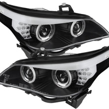 Spyder 5074041 BMW E60 5-Series 04-07 Projector Headlights - Halogen Model Only (Not Compatible With Xenon/HID Model) - CCFL Halo - Black