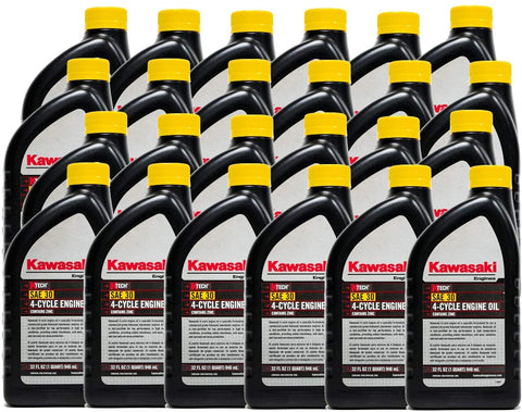 Kawasaki 24PK Genuine OEM 4-Cycle Engine Oil 1QT Bottle SAE 30 K-Tech 99969-6281
