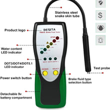 Brake Fluid Tester - SHGROUP Oil Inspection Goose Neck Detector Sound and Light Double Alarm Oil Moisture Water Inspection for Vehicle DOT3 DOT4 DOT5 Brake Fluid Detector