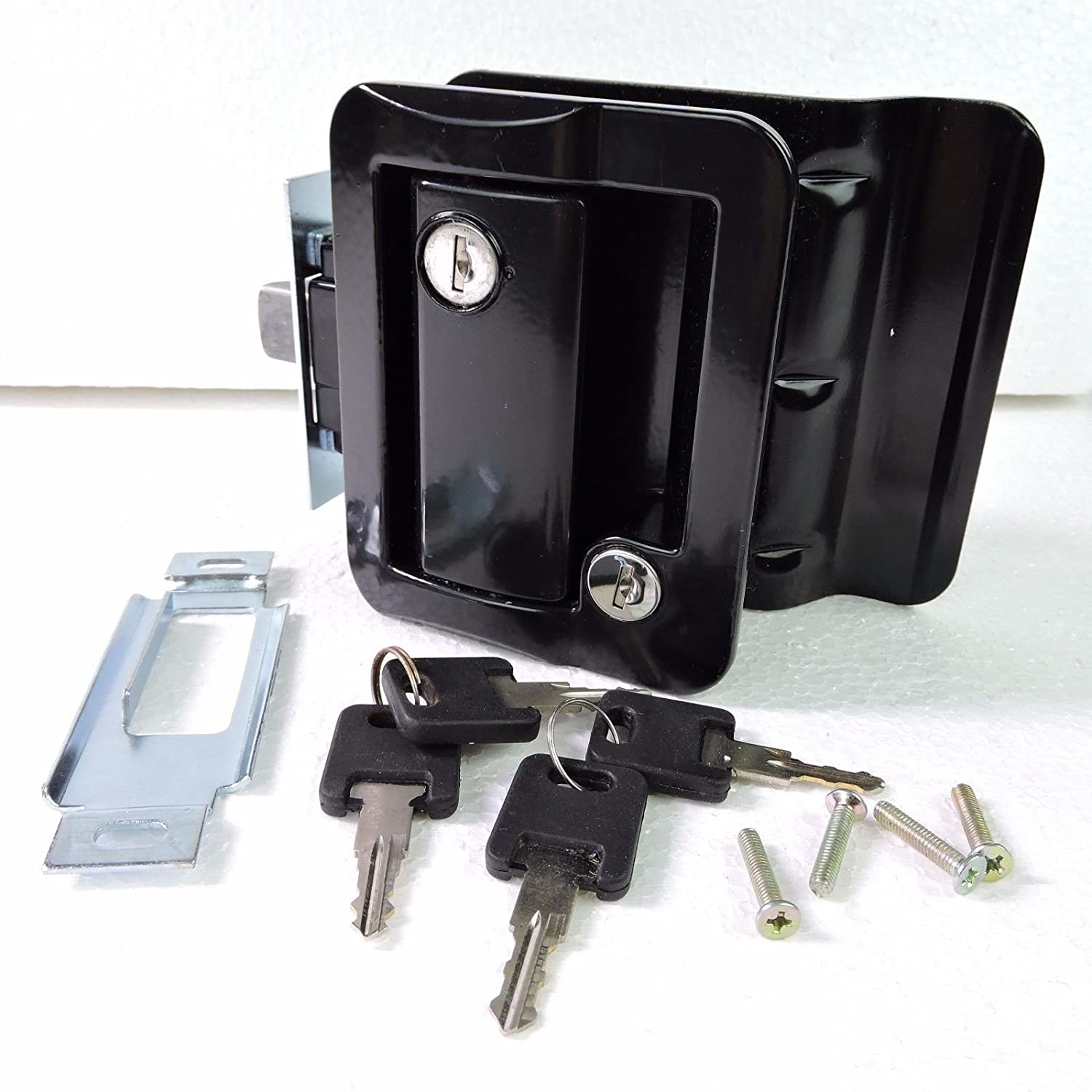 Lava99 Black RV Entry Door Lock w / deadbolt Camper Travel Trailer NEW