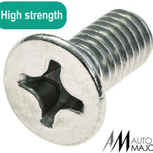 Screw Rotor Brake Disc Retaining - Set is Best for Honda, Acura, Hyundai, Kia, Mazda, VW Volkswagen, Audi, Porsche, VAG - Great Kit of 8 pcs Stainless Steel Retaining Screws by Automajor