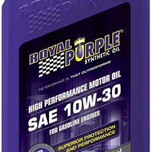 Royal Purple 06130-6PK API-Licensed SAE 10W-30 High Performance Synthetic Motor Oil - 1 qt. (Case of 6)