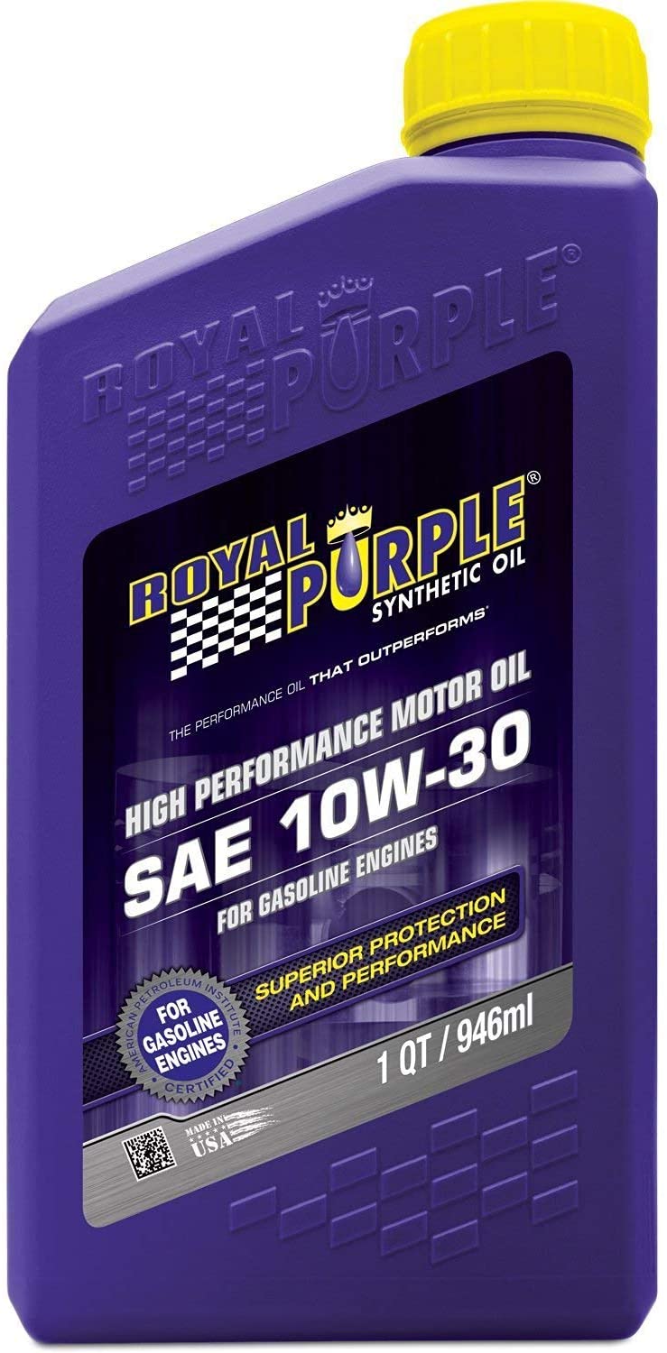 Royal Purple 06130-6PK API-Licensed SAE 10W-30 High Performance Synthetic Motor Oil - 1 qt. (Case of 6)